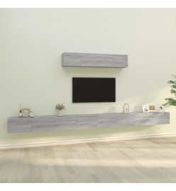 Ensemble de meubles TV 6 pcs Sonoma gris Bois d'ingénierie