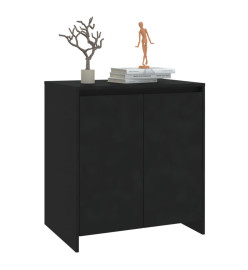 Buffet Noir 70x41x75 cm Bois d'ingénierie