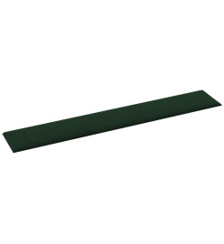 Panneaux muraux 12 pcs Vert foncé 90x15 cm Velours 1,62 m²