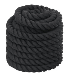 Corde de combat noir 15 m 11 kg polyester