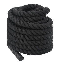 Corde de combat noir 15 m 11 kg polyester