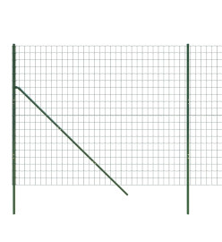 Clôture en treillis métallique vert 2,2x10 m acier galvanisé