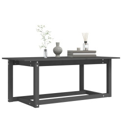 Table basse Gris 110x55x45 cm Bois massif de pin