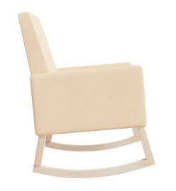 Chaise à bascule Crème Tissu