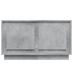 Meuble TV gris béton 80x35x45 cm bois d'ingénierie