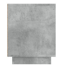 Meuble TV gris béton 80x35x45 cm bois d'ingénierie