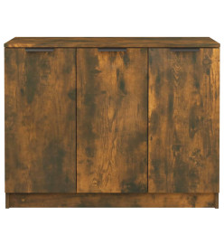 Buffet Chêne fumé 90,5x30x70 cm Bois d'ingénierie