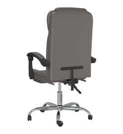 Fauteuil inclinable de bureau Gris Similicuir