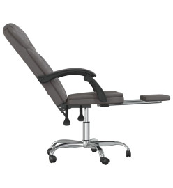 Fauteuil inclinable de bureau Gris Similicuir