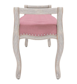 Banc Rose 110x45x60 cm Velours