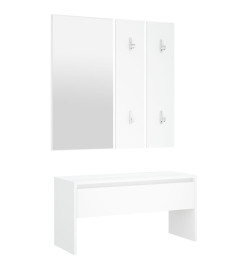 Ensemble de meubles de couloir Blanc Bois d'ingénierie