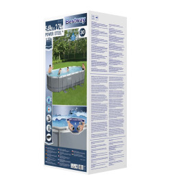 Bestway Piscine hors sol Power Steel Ovale 549x274x122 cm