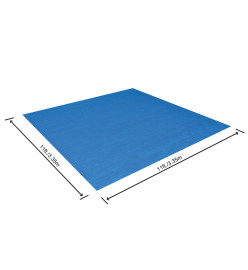 Bestway Tapis de sol de piscine Flowclear 335x335 cm