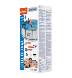 Bestway Ensemble de piscine ronde Steel Pro MAX 396x122 cm