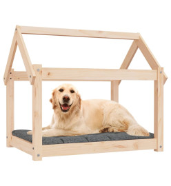 Lit pour chien 81x60x70 cm Bois de pin solide