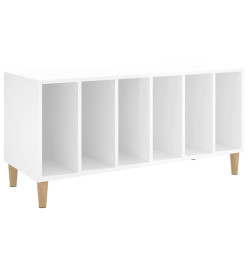 Armoire à disques blanc brillant 100x38x48 cm bois d'ingénierie