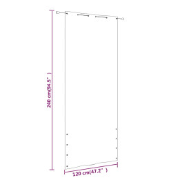 Écran de balcon Terre cuite 120x240 cm Tissu Oxford