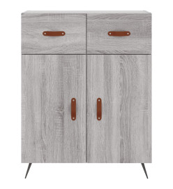 Buffet sonoma gris 69,5x34x90 cm bois d'ingénierie