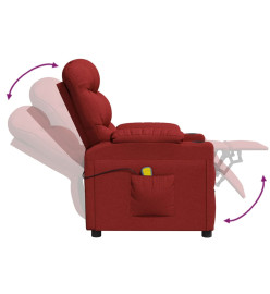 Fauteuil électrique de massage Bordeaux Tissu