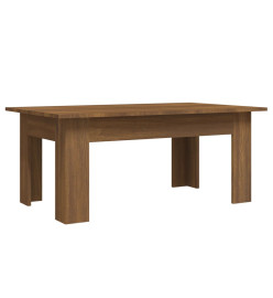 Table basse Chêne marron 100x60x42 cm Bois d'ingénierie