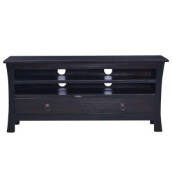 Meuble TV Café noir clair 100x30x45 cm Bois d'acajou massif