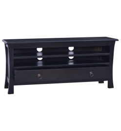 Meuble TV Café noir clair 100x30x45 cm Bois d'acajou massif