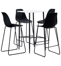 Ensemble de bar 5 pcs Plastique Noir