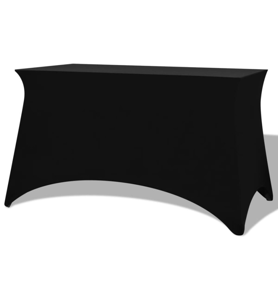 Housses extensibles pour table 2 pièces 243 x 76 x 74cm Noir