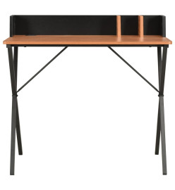 Bureau Noir et marron 80x50x84 cm