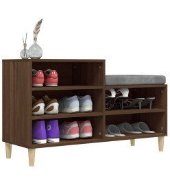 Armoire à chaussures Chêne marron 102x36x60cm Bois d'ingénierie