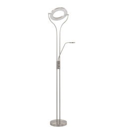 Lampadaire 18 W argenté 180 cm variable