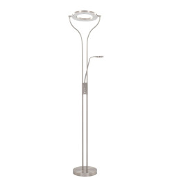 Lampadaire 18 W argenté 180 cm variable