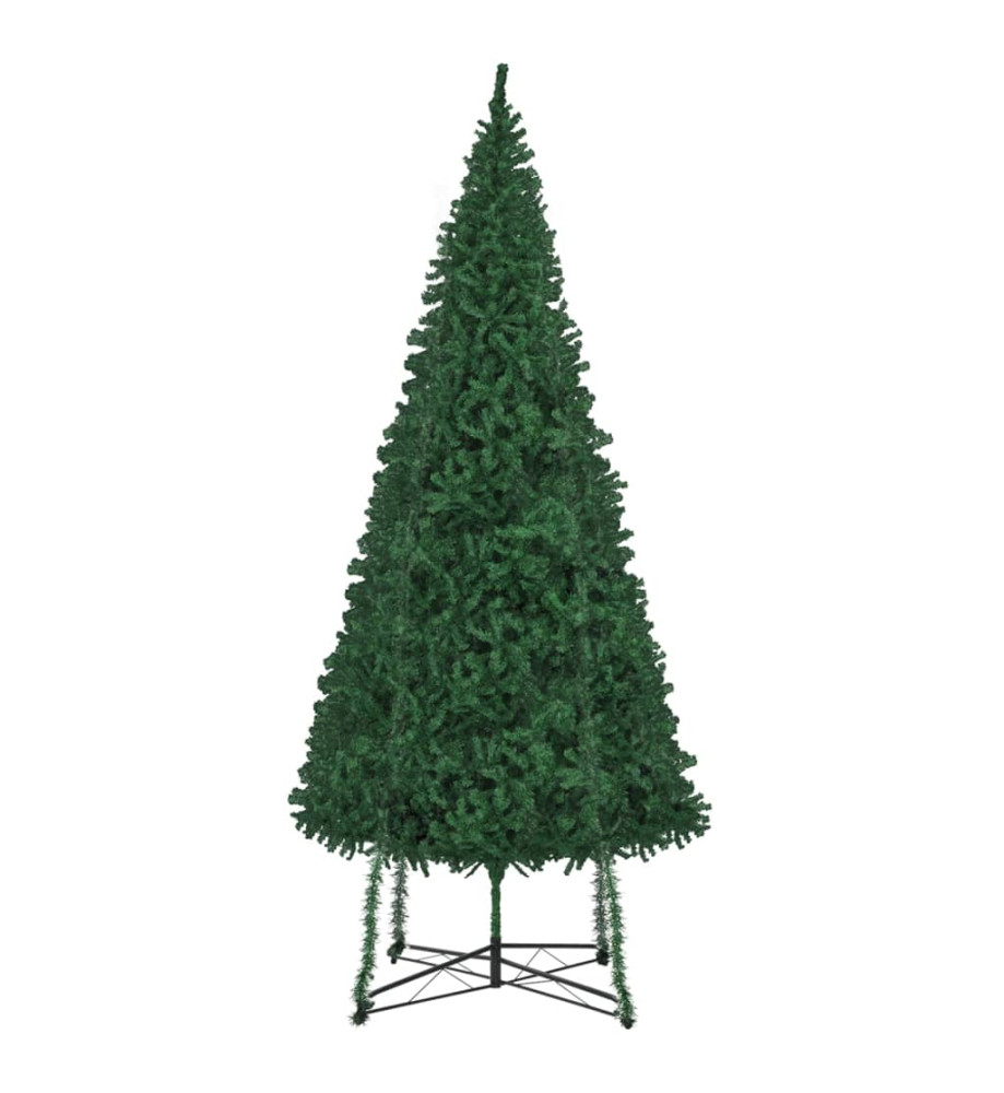 Sapin de Noël artificiel avec support 500 cm Vert