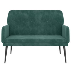 Banc Vert foncé 108x79x79 cm Velours