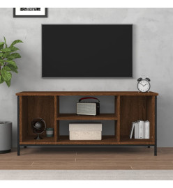 Meuble TV chêne marron 102x35x45 cm bois d'ingénierie