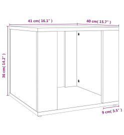 Table de chevet Blanc 41x40x36 cm Bois d’ingénierie