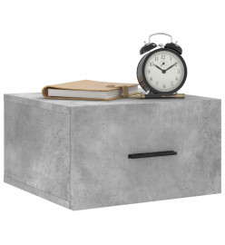 Tables de chevet murales 2 pcs gris béton 35x35x20 cm