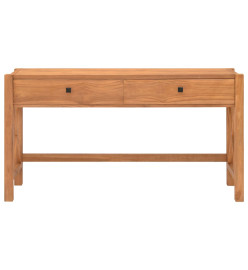 Bureau avec 2 tiroirs 140x40x75 cm Bois de teck