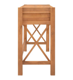 Bureau avec 2 tiroirs 140x40x75 cm Bois de teck