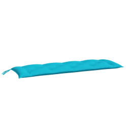 Coussin de banc de jardin turquoise 150x50x7 cm tissu oxford