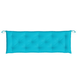 Coussin de banc de jardin turquoise 150x50x7 cm tissu oxford