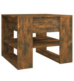 Table basse Chêne fumé 55,5x55x45 cm Bois d'ingénierie