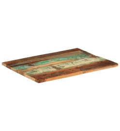 Dessus de table rectangulaire 60x80 cm 25-27 mm Bois récupéré