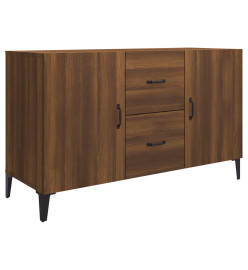 Buffet chêne marron 100x36x60 cm bois d'ingénierie