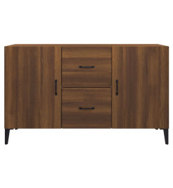 Buffet chêne marron 100x36x60 cm bois d'ingénierie