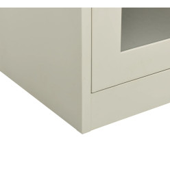 Armoire de bureau Gris clair 90x40x105 cm Acier