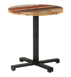 Table de bistro Ronde Ø70x75 cm Bois de récupération massif