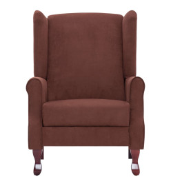 Fauteuil inclinable de massage Marron Tissu