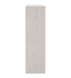 Dessus de buffet HAMAR Blanc 90x30x100 cm Bois de pin massif