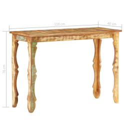 Table console 110x40x76 cm Bois de récupération massif